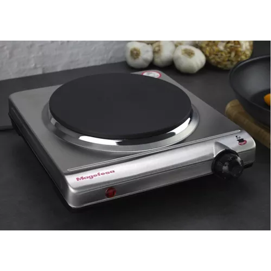 Encimera Eléctrica Magefesa Dinamic Inox - Mgf Plateada 4