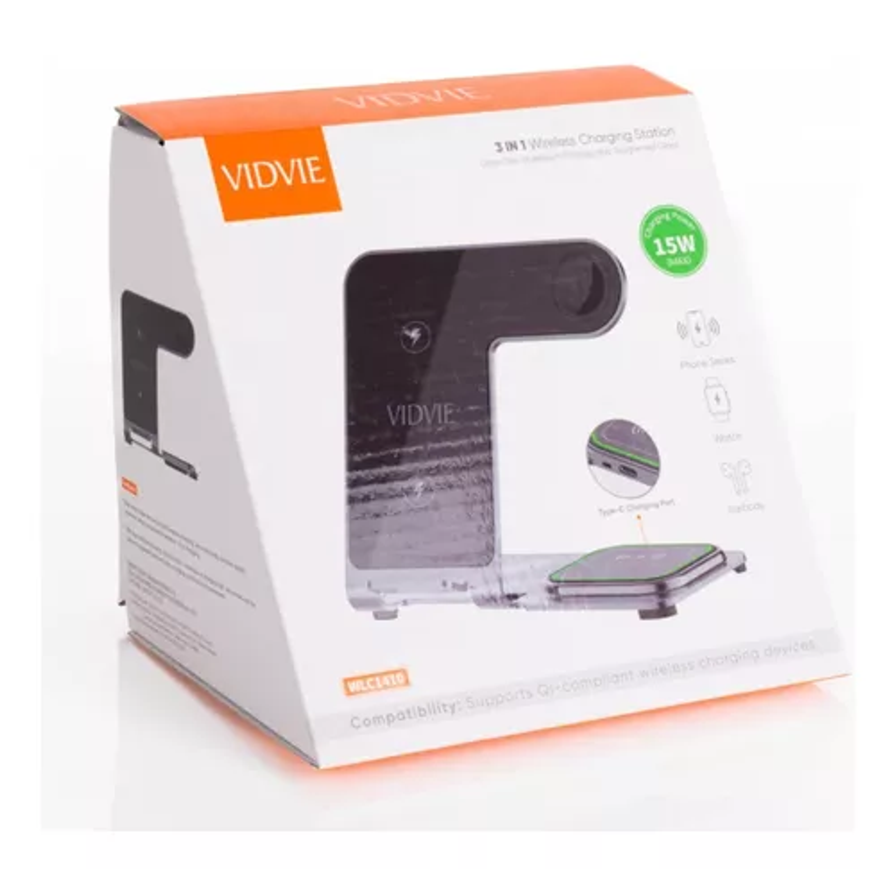 Base De Carga 3 En 1 Inalámbrico Vidvie 3