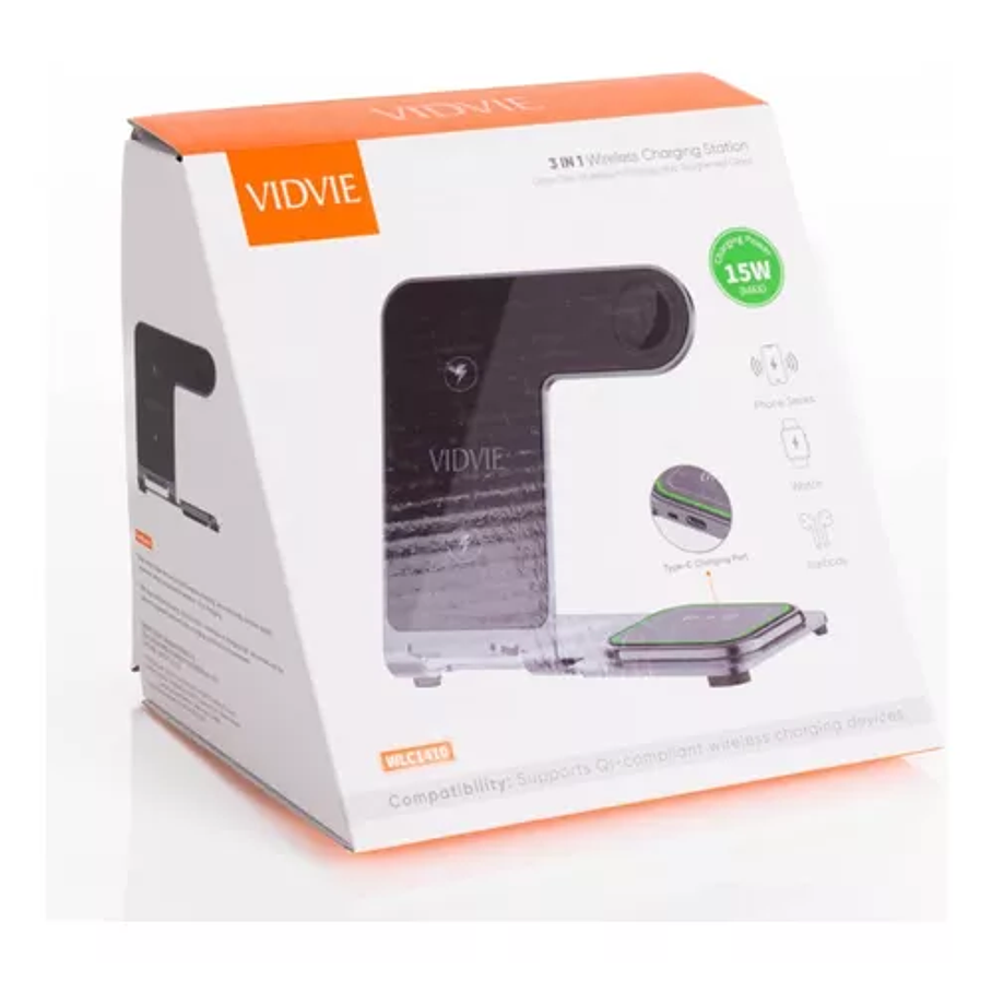 Base De Carga 3 En 1 Inalámbrico Vidvie 3