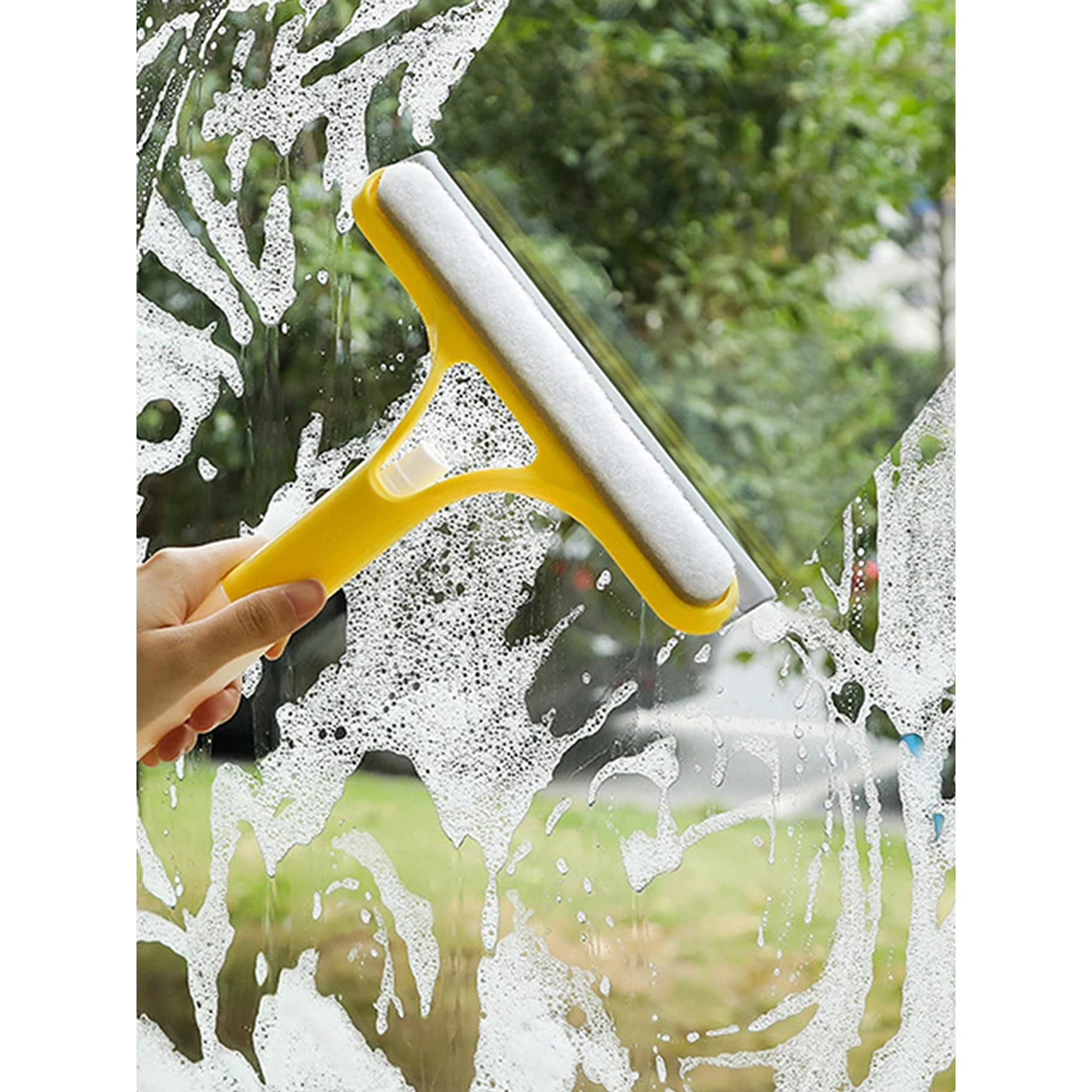 Cepillo Para Raspar Vidrios, Tres En Uno 2