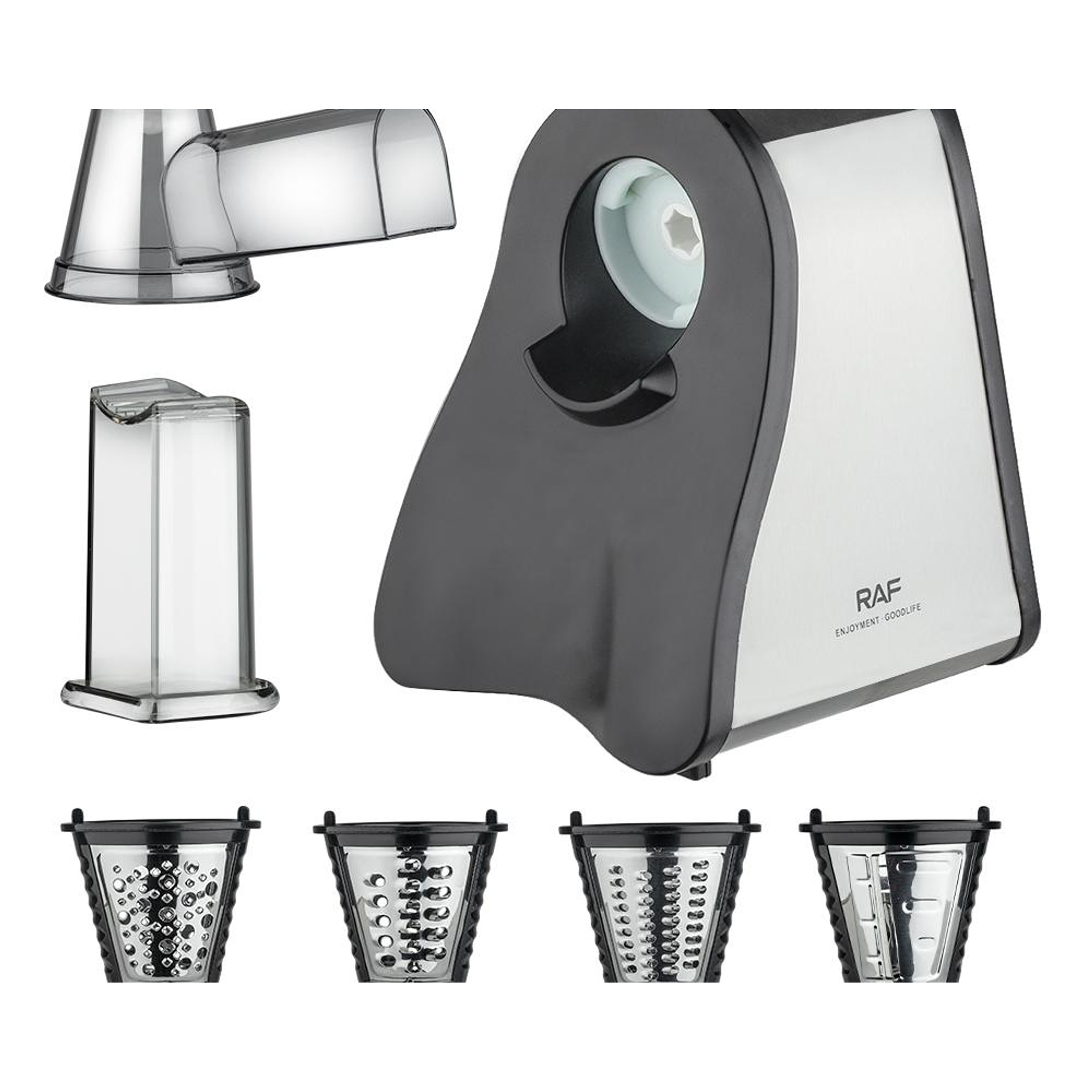 Rebanador Rallador Eléctrico Triturador de Alimentos 2