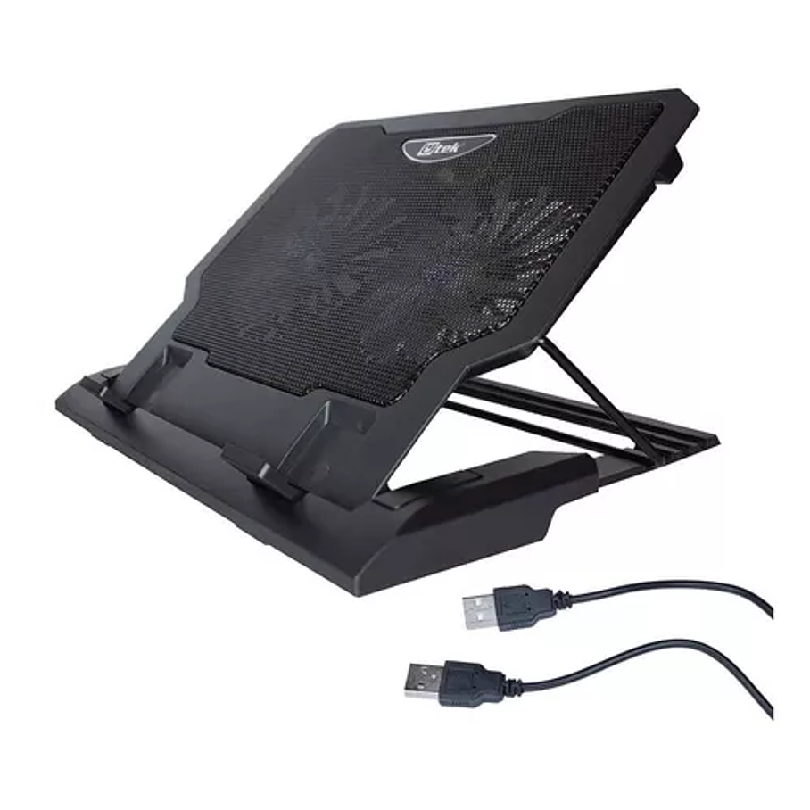 Base Ventilador Notebook Utek 12 A 17 Pulgadas Ut-ntc020  2