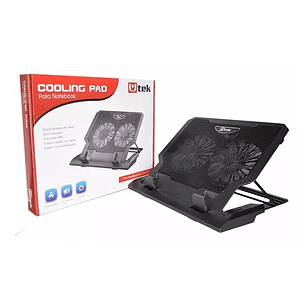 Base Ventilador Notebook Utek 12 A 17 Pulgadas Ut-ntc020 