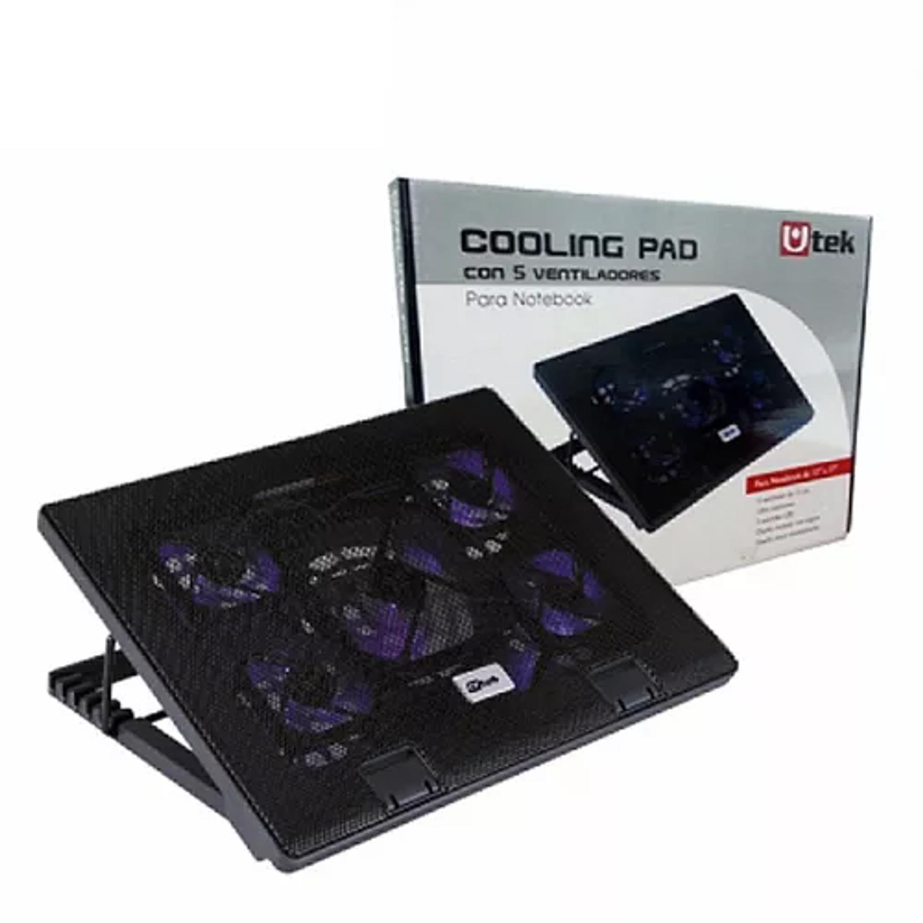Para Notebook 12-17, 5 Ventiladores Alto Rendimiento 2