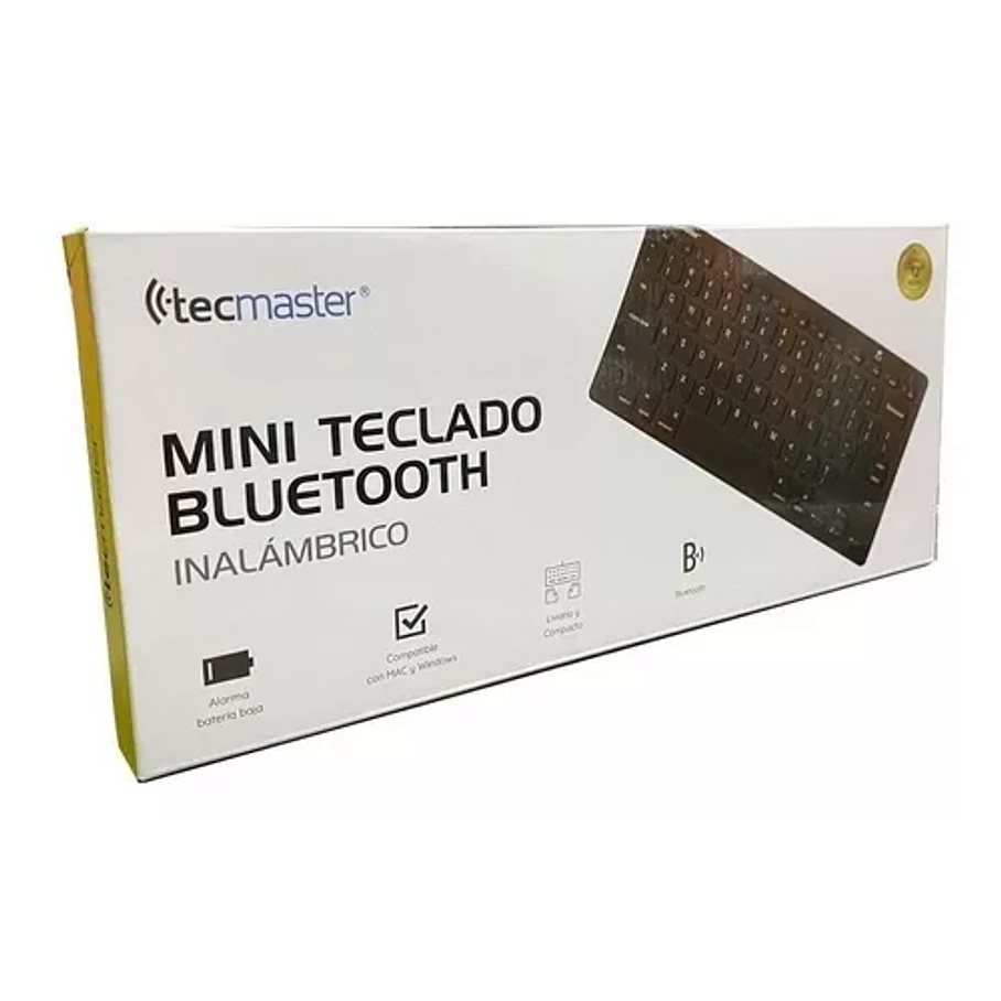 Mini Teclado Tecmaster Bluetooth Negro TM-100506 1