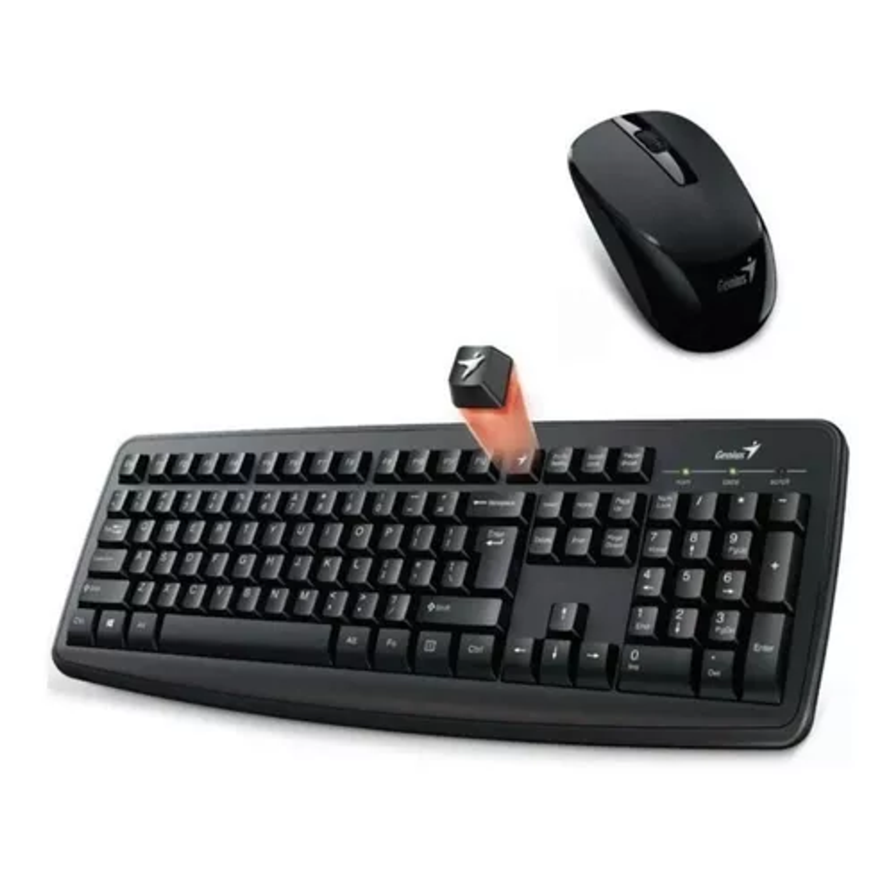 Kit Combo Teclado Y Mouse Inalámbricos Genius Km-8100 Negro  2