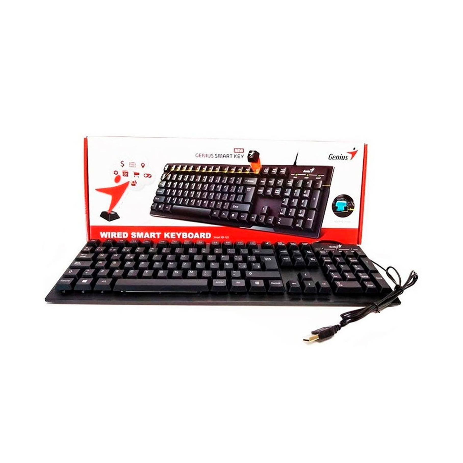 Combo Inalámbrico Teclado Y Mouse Genius Km 8101 Color del teclado Negro 3