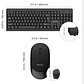 Combo Teclado + Mouse Inalambrico Philips Negro - Miniatura 5