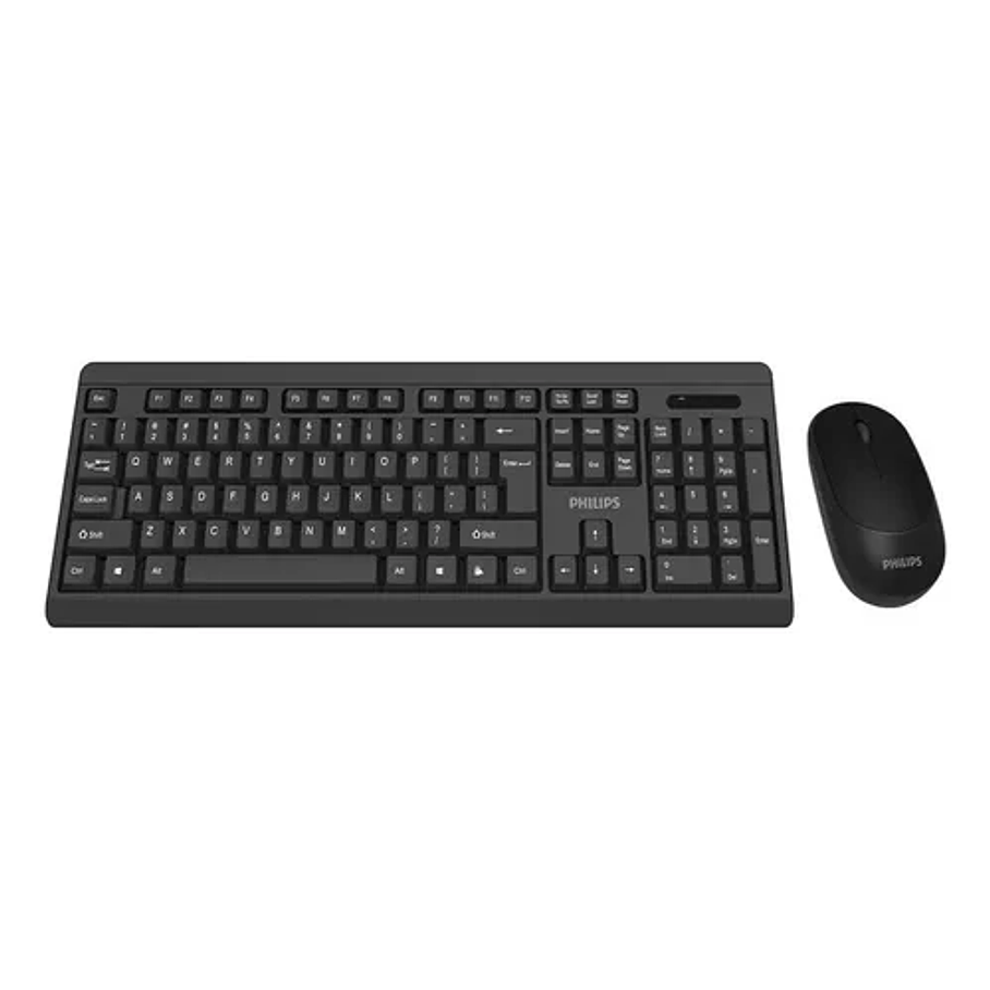 Combo Teclado + Mouse Inalambrico Philips Negro 3