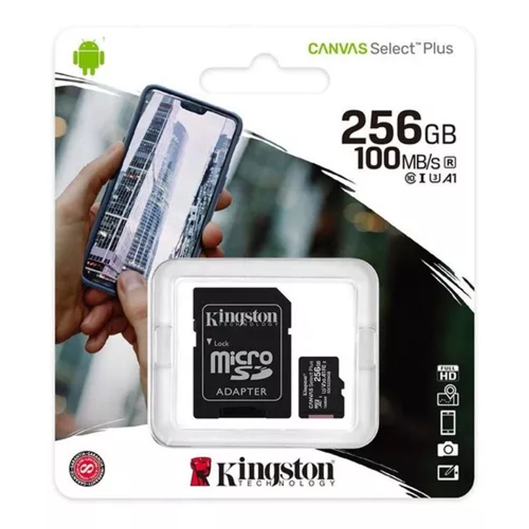 Tarjeta de memoria Kingston SDCS2/256GB con adaptador SD 256GB 1