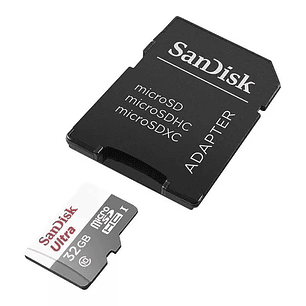 Tarjeta de memoria SanDisk SDSQUNS-032G-GN3MA Ultra con adaptador SD 32GB