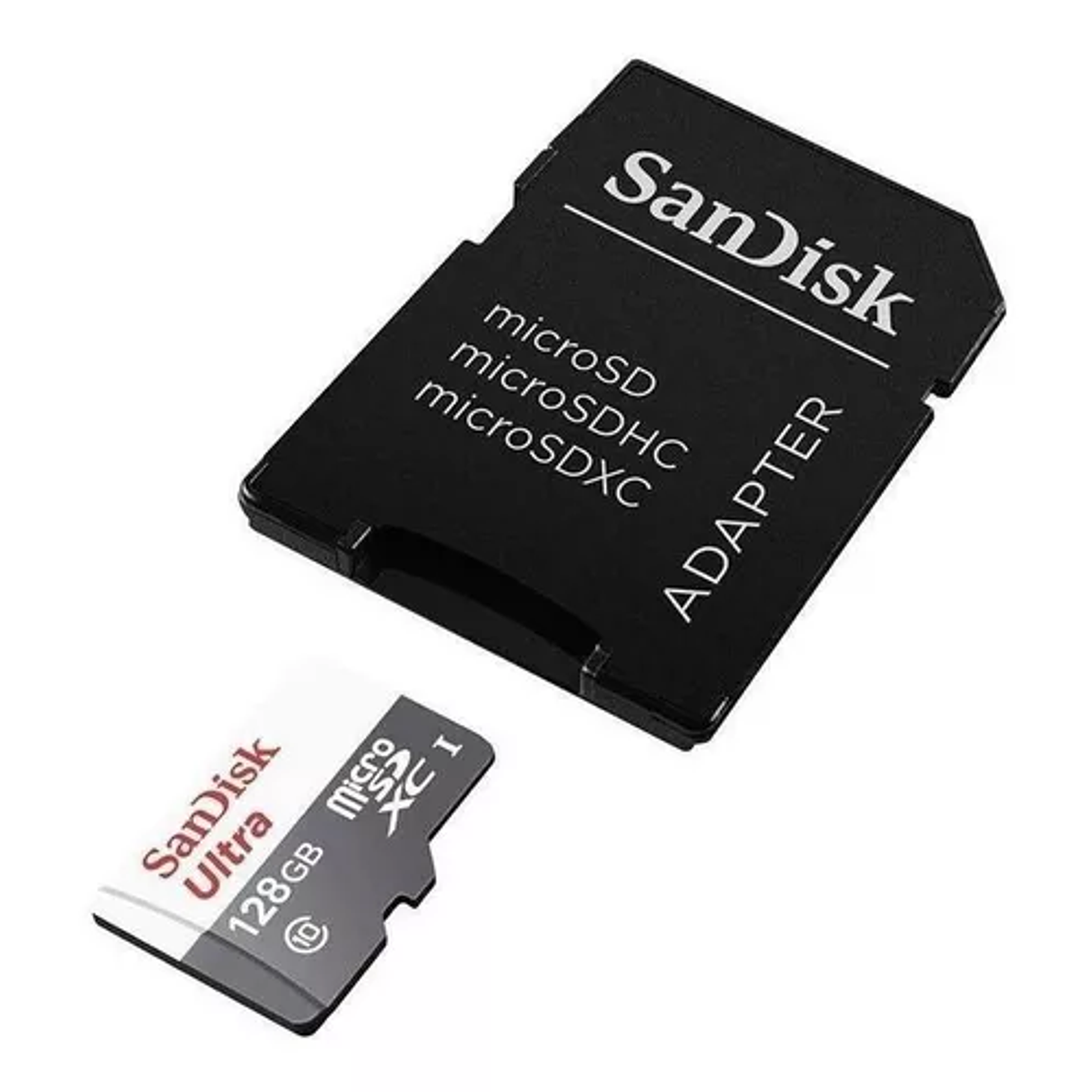 Tarjeta de memoria SanDisk SDSQUNR-128G-GN6TA Ultra con adaptador SD 128GB 3
