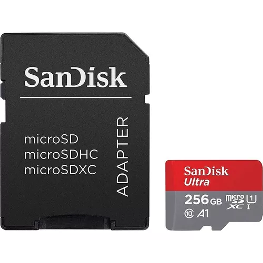 Tarjeta de memoria SanDisk SDSQUAR-256G-GN6MA Ultra con adaptador SD 256GB 2