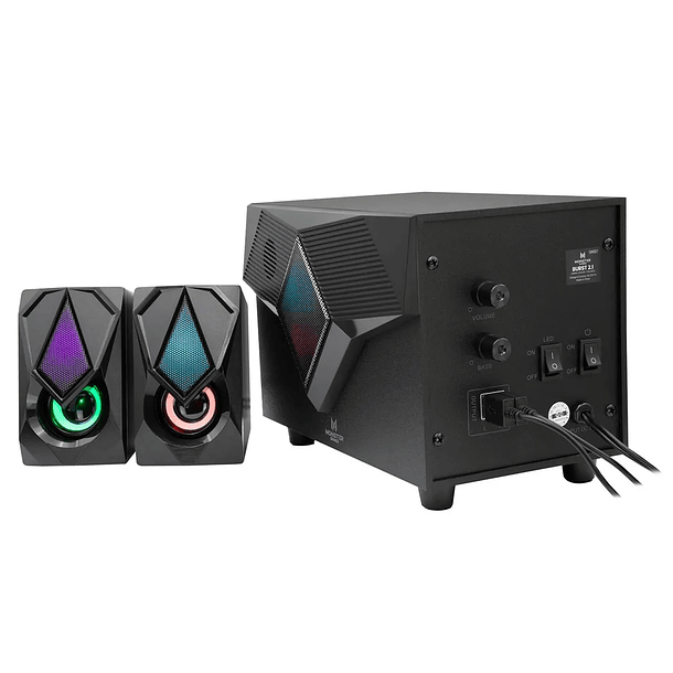 Subwoofer Monster Games Burst 2.1 Color Negro 3