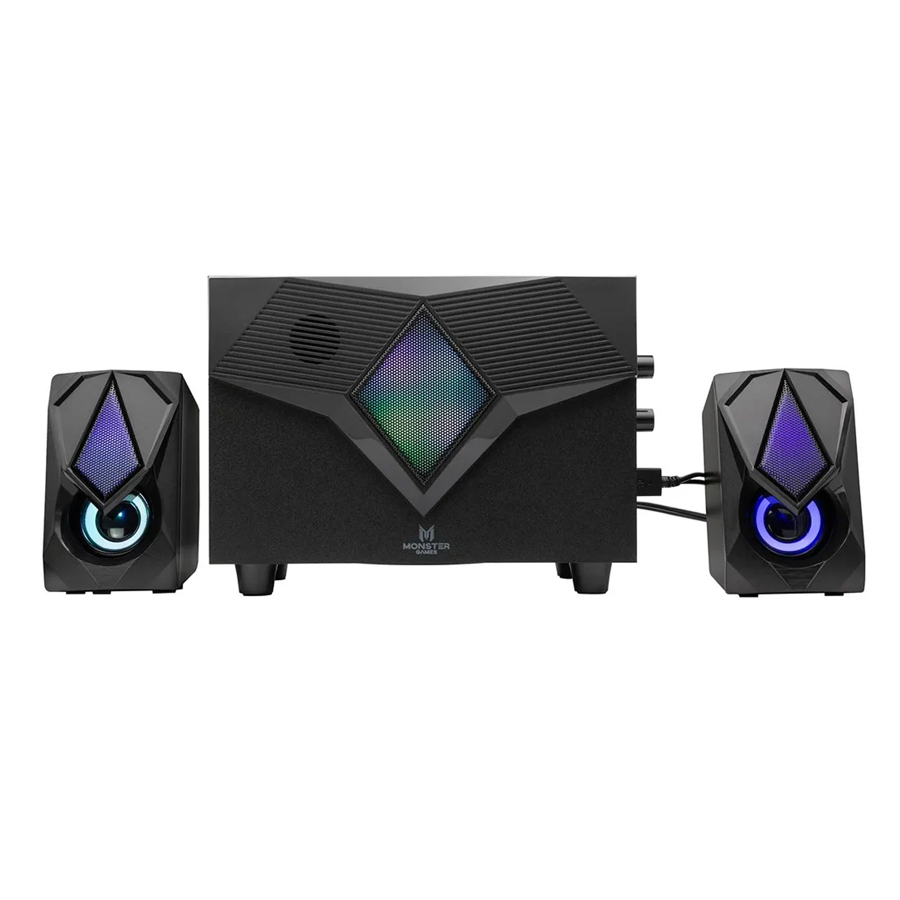 Subwoofer Monster Games Burst 2.1 Color Negro 4