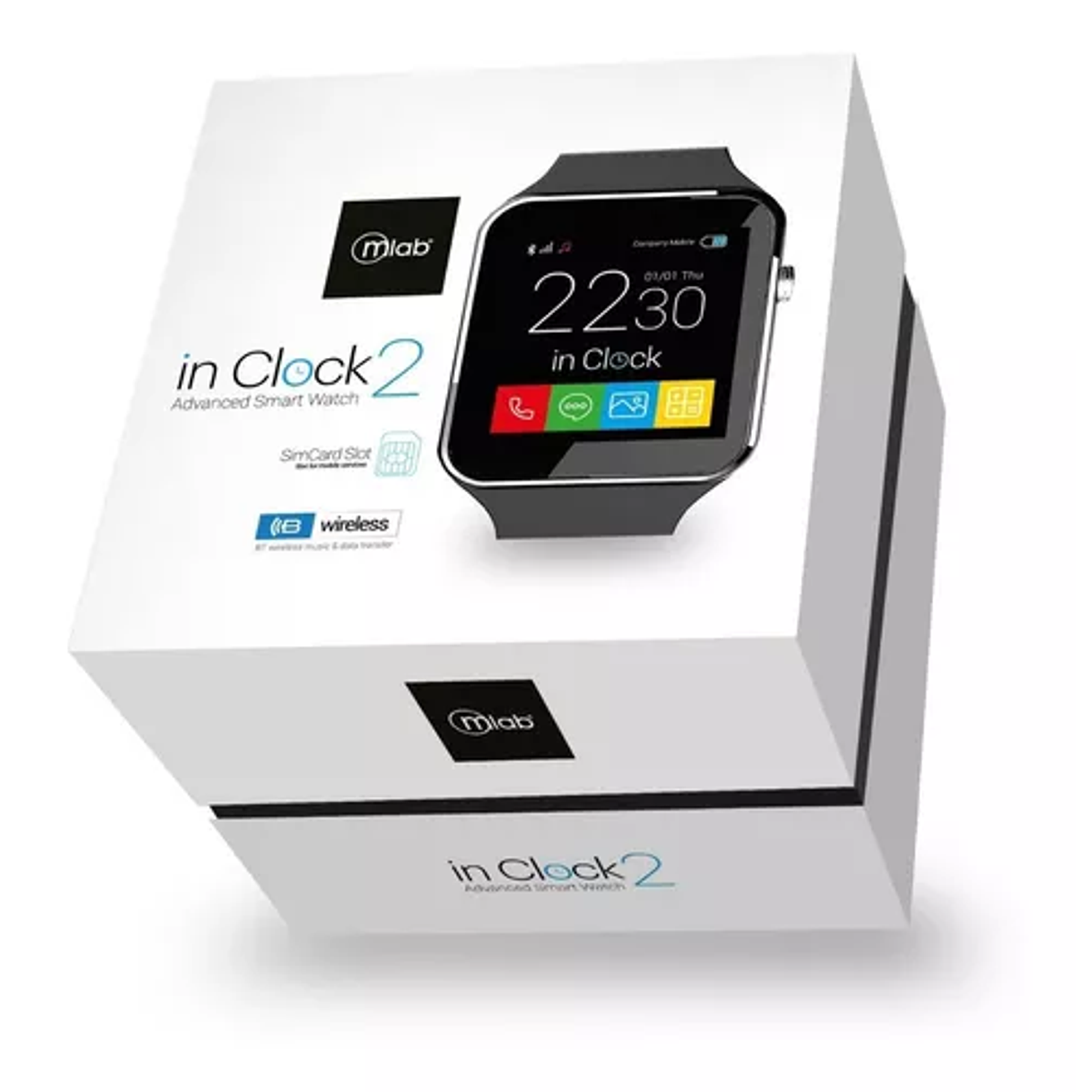 Reloj Smartwatch Mlab In Clock 2 Ipx6 Pasos Cámara Wearables 1