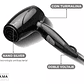 Secador Gama Eolic Travel Ion Turmalina Plegable Compacto Color Negro - Miniatura 5