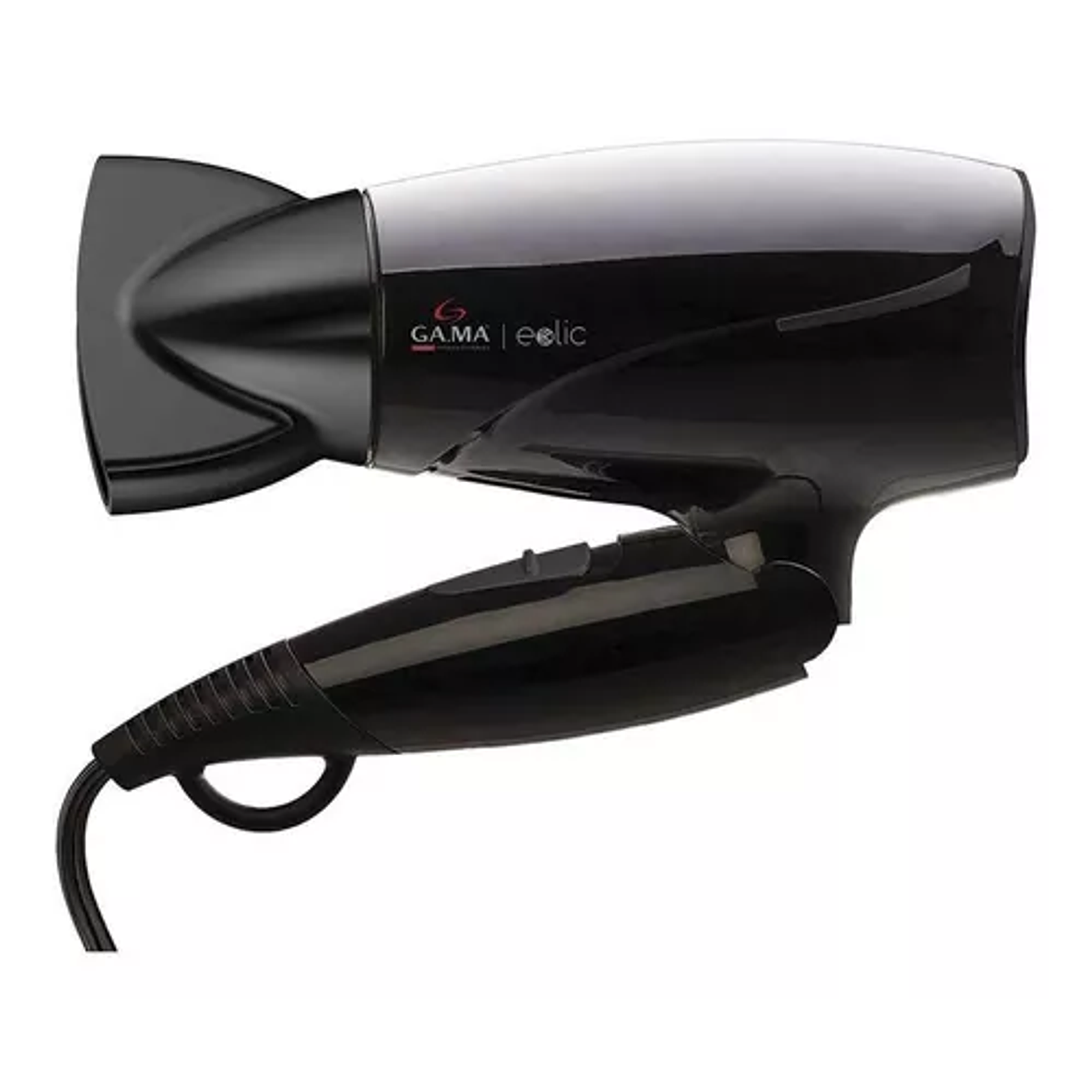 Secador Gama Eolic Travel Ion Turmalina Plegable Compacto Color Negro 1