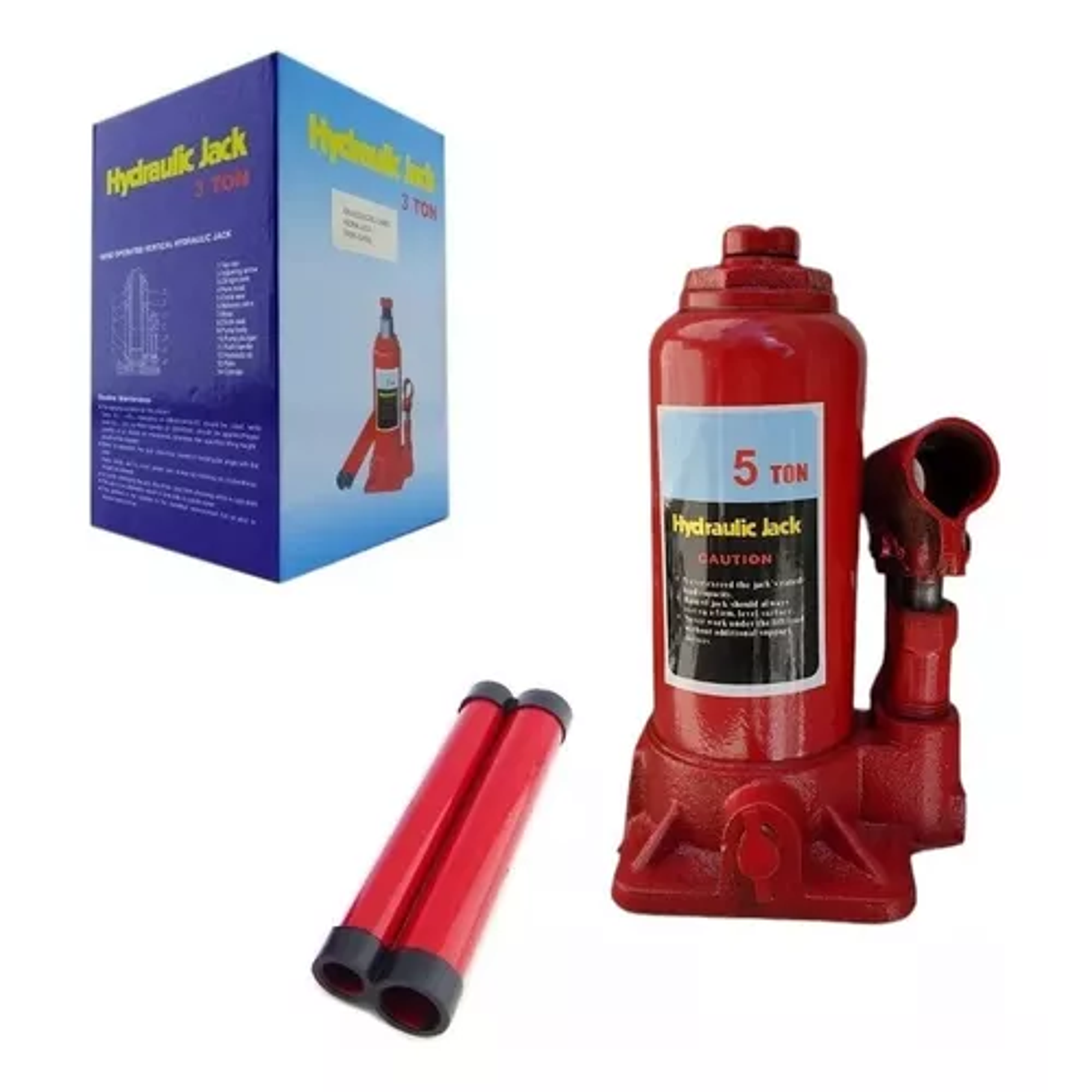 Gata Hidráulica Tipo Botella 5 Toneladas Auto Vehículo Gato 1