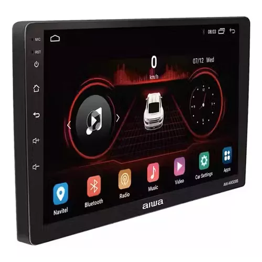 Radio Auto 2 Din Android Touch Hd De 7 Pulgadas Aiwa Awa502bt Color Negro 1