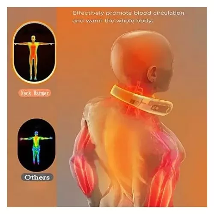 Calentador Cuello Inalámbrico 4 Niveles Calor Recargable Usb 3