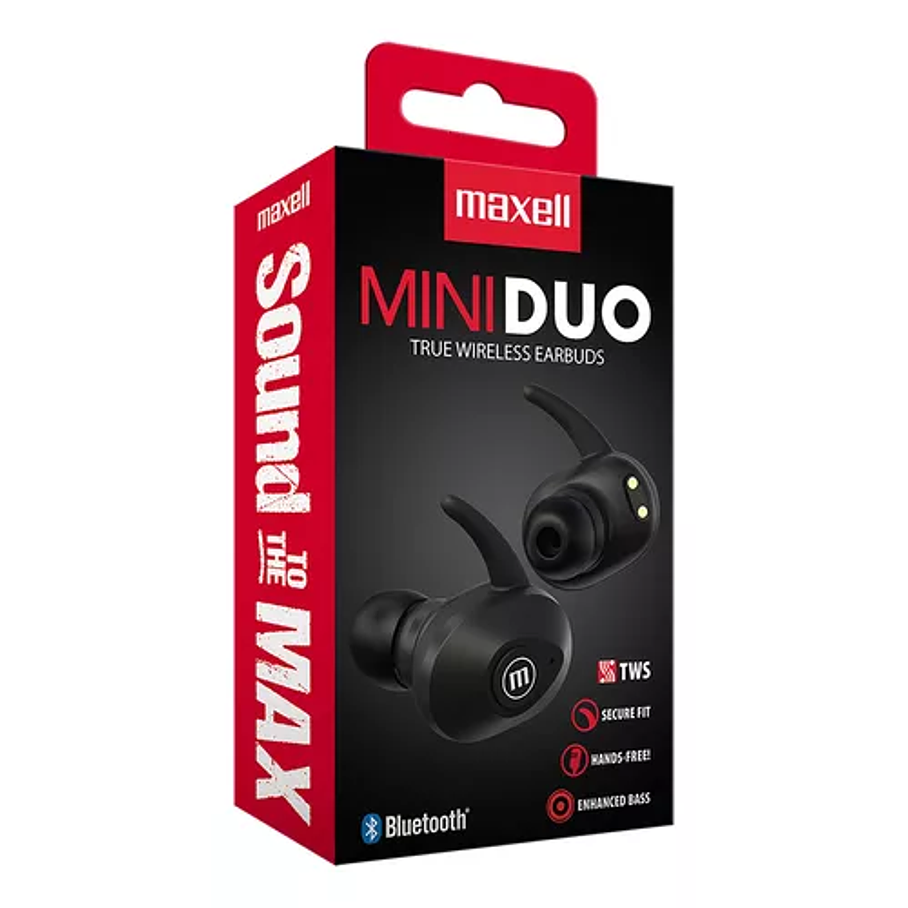 Audifonos Bluetooth Maxell Miniduo True Wireless Color Azul 1