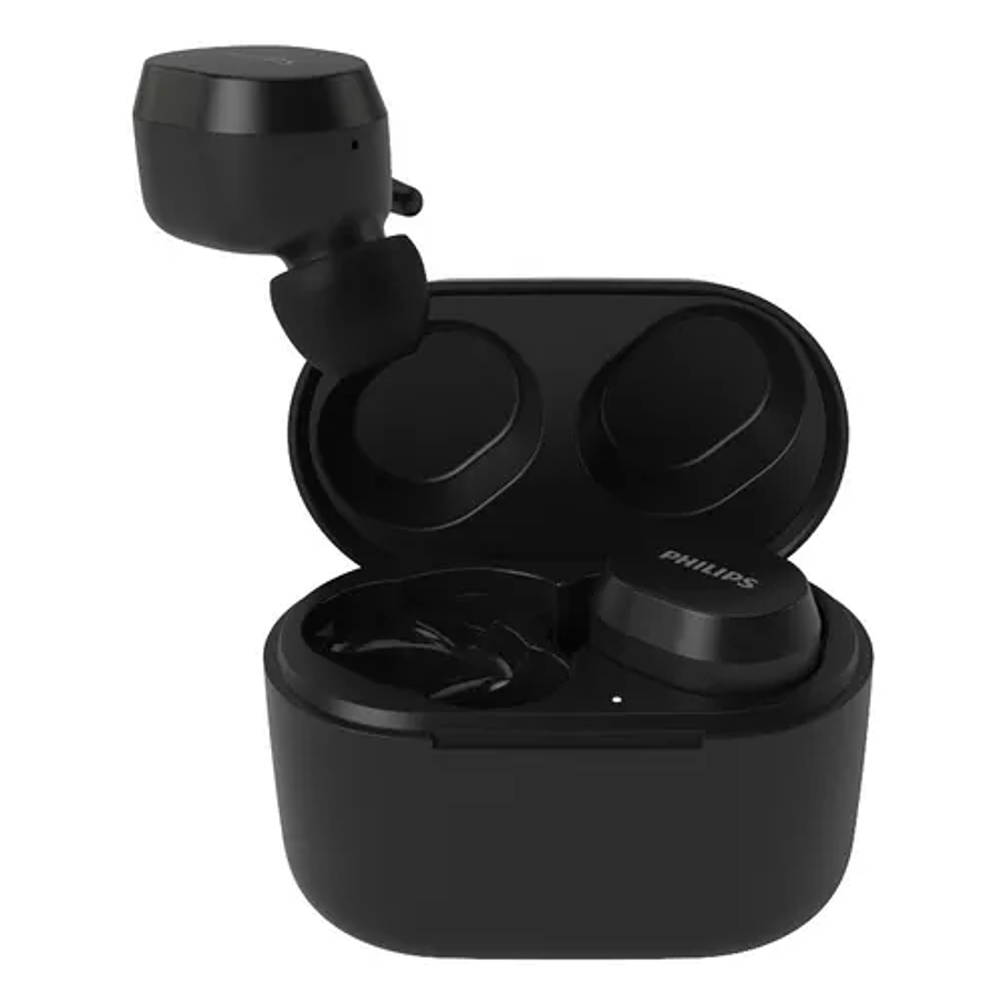 Audífono Bluetooth Philips Tat3216 Color Negro Luz Blanco 1