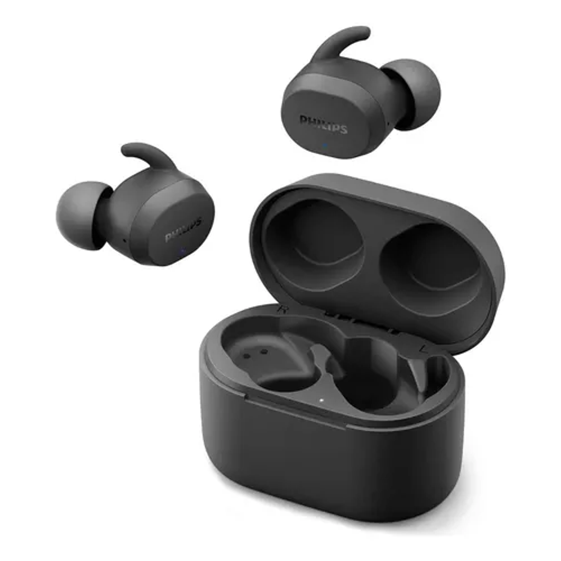 Audífono Bluetooth Philips Tat3216 Color Negro Luz Blanco 3