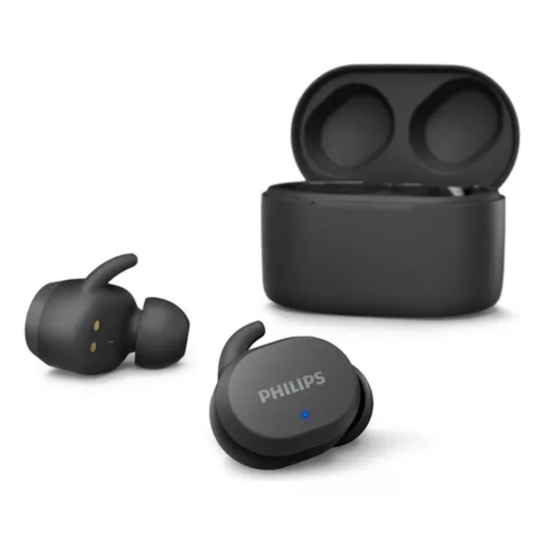 Audífono Bluetooth Philips Tat3216 Color Negro Luz Blanco 4