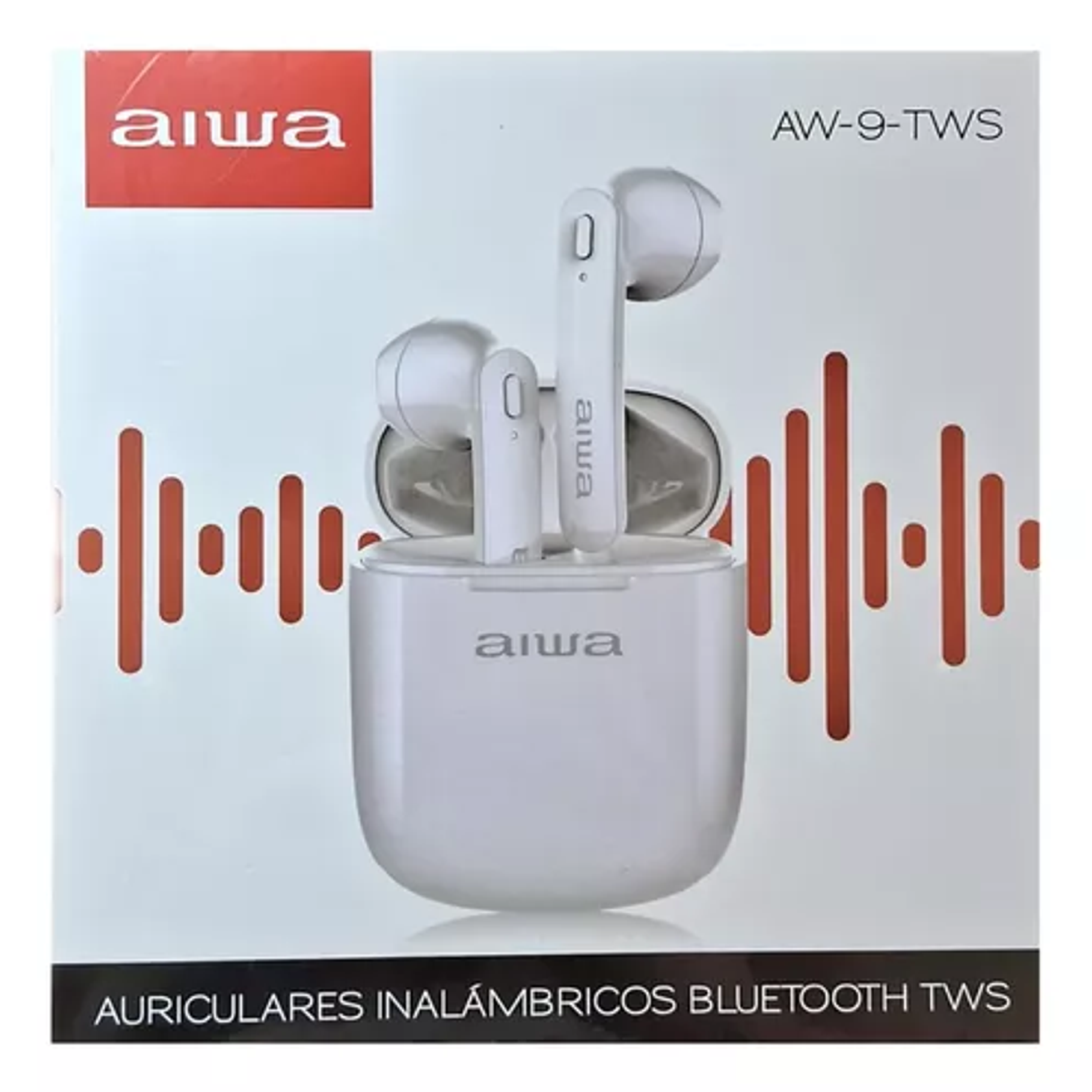 Audífonos Aiwa Inalámbricos Tipo Tws Bluetooth Aw-9tws Color Blanco 5