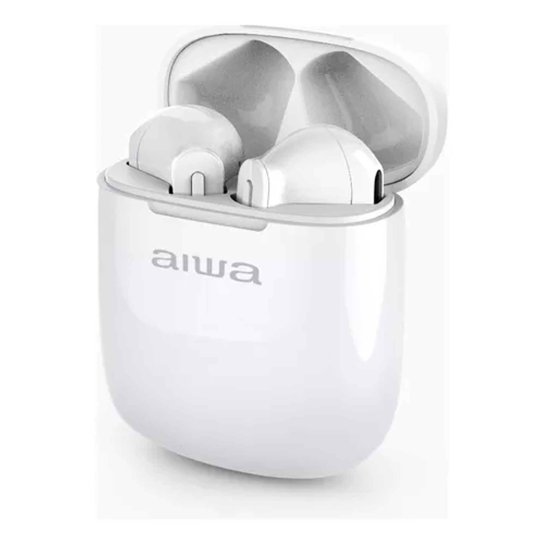 Audífonos Aiwa Inalámbricos Tipo Tws Bluetooth Aw-9tws Color Blanco 1