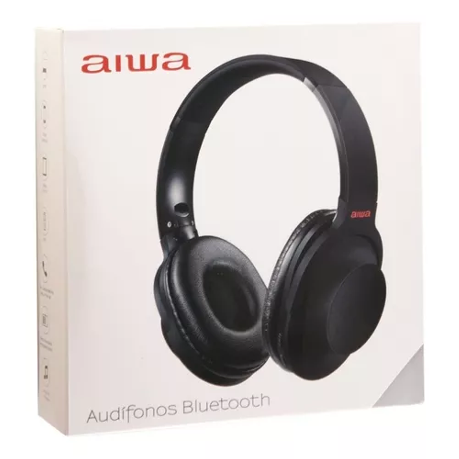 Audífonos Aiwa On-ear Plegables Incluye Micrófono Bt-207 Vc Color Negro 5