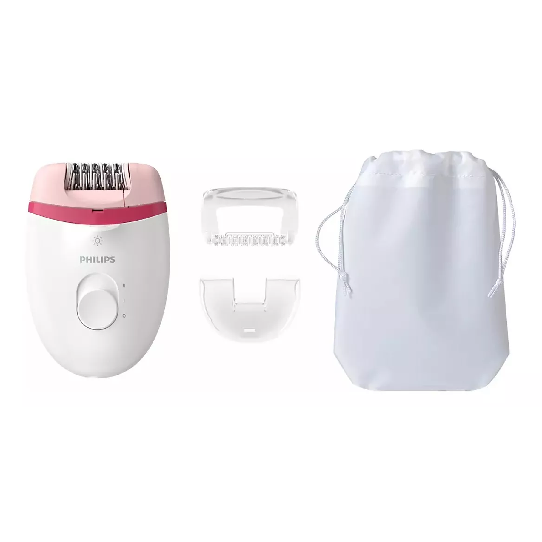 Depiladora Philips Satinelle Essential Compacta Bre255/00 Color Rosa y blanco 1