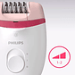 Depiladora Philips Satinelle Essential Compacta Bre255/00 Color Rosa y blanco - Miniatura 3