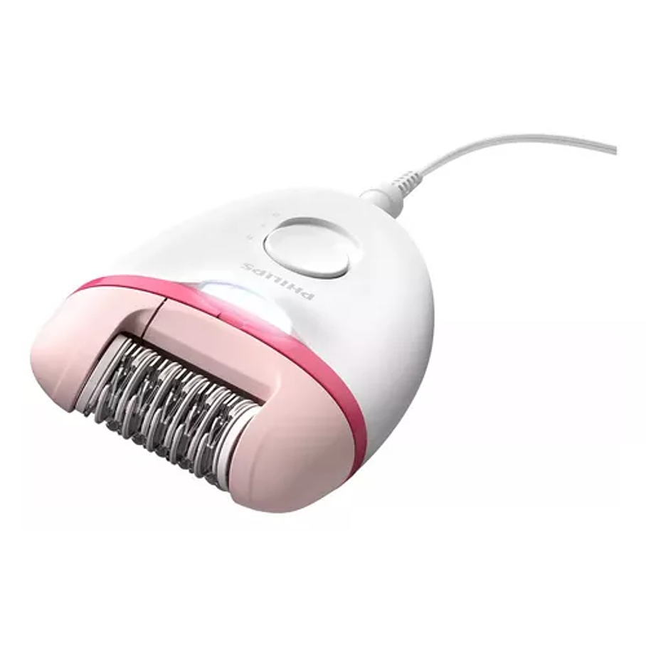 Depiladora Philips Satinelle Essential Compacta Bre255/00 Color Rosa y blanco 4