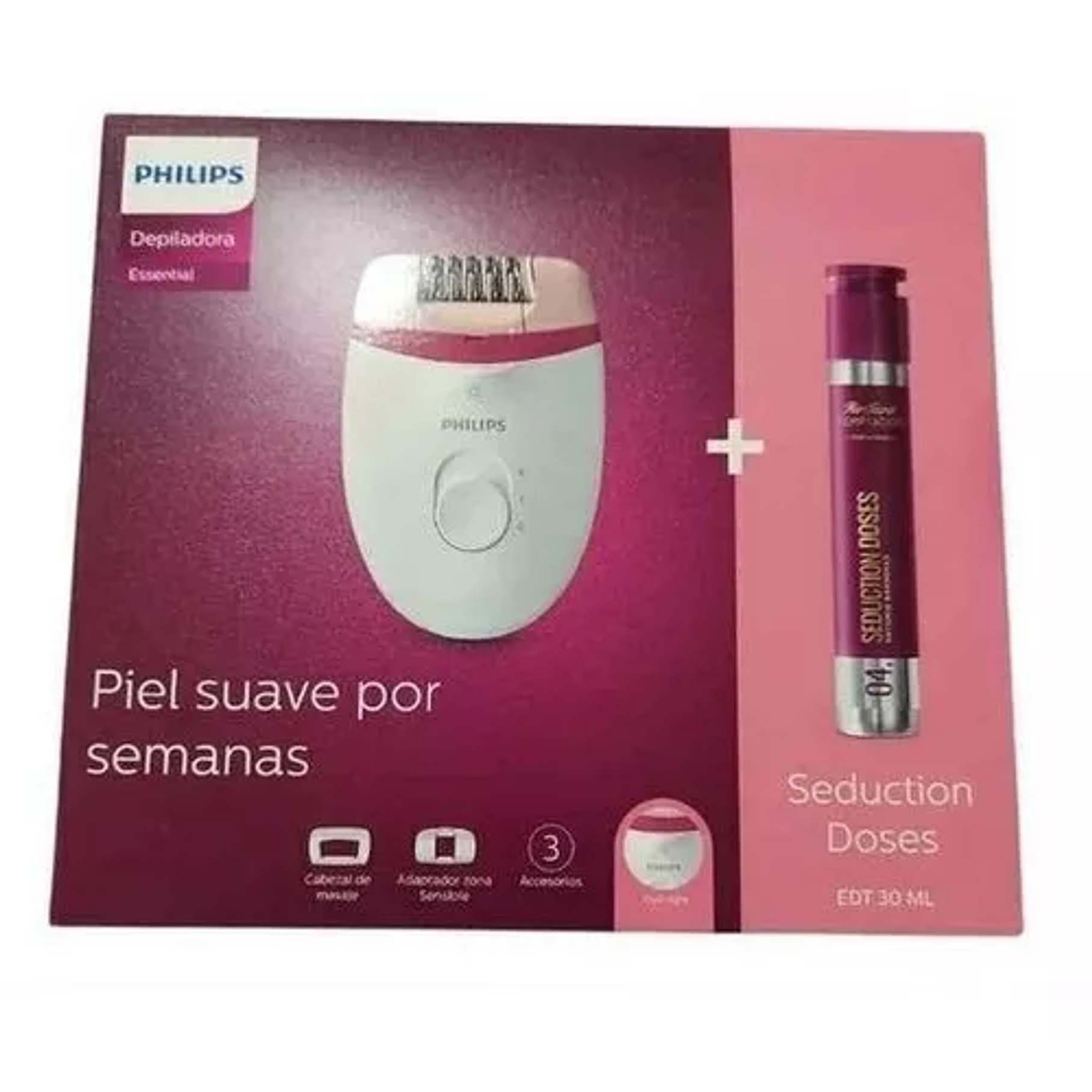 Depiladora Philips Bre255 Uso Con Cable + Accesorios Color Blanco 2