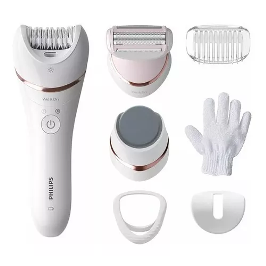 Depiladora Philips Epilator Serie 8000 Bre730/00 Ceramica Color Blanco 1