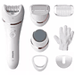 Depiladora Philips Epilator Serie 8000 Bre730/00 Ceramica Color Blanco - Miniatura 1