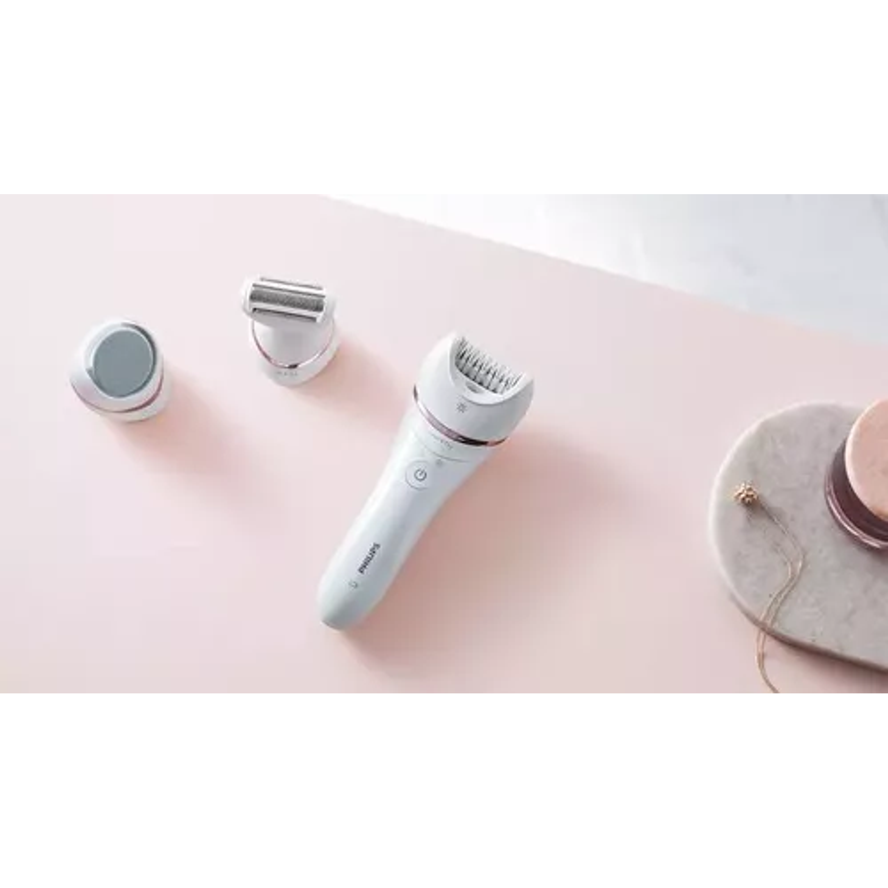 Depiladora Philips Epilator Serie 8000 Bre730/00 Ceramica Color Blanco 3