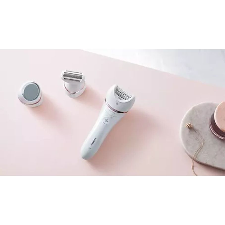 Depiladora Philips Epilator Serie 8000 Bre730/00 Ceramica Color Blanco 3