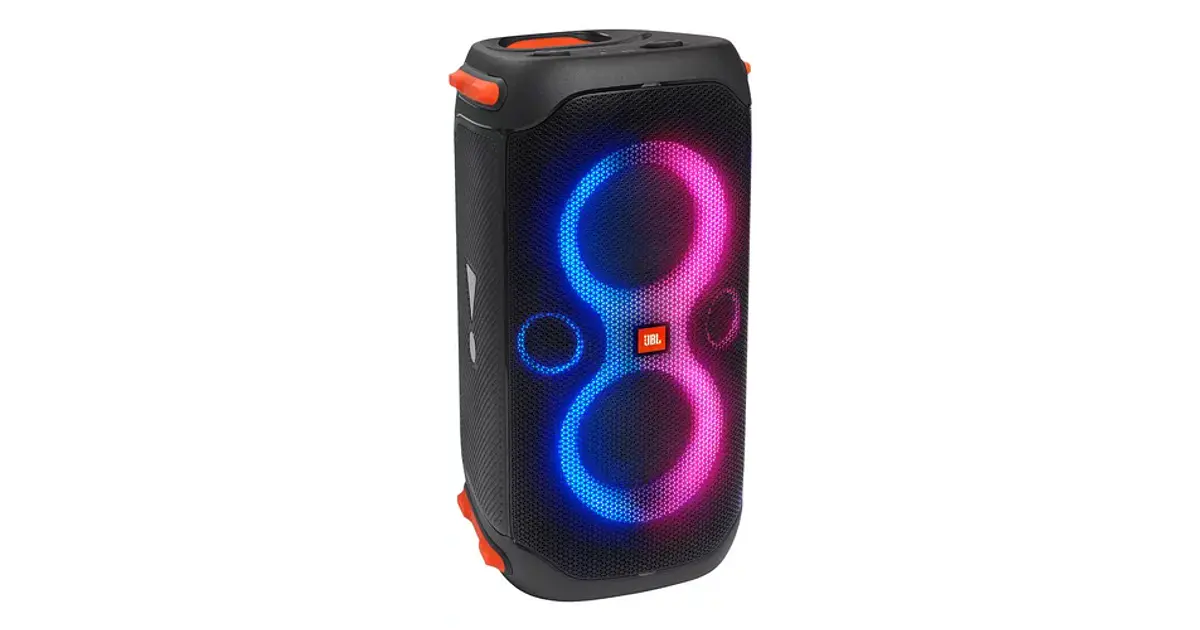 Parlante JBL PartyBox 110 portátil con bluetooth negra 100V/