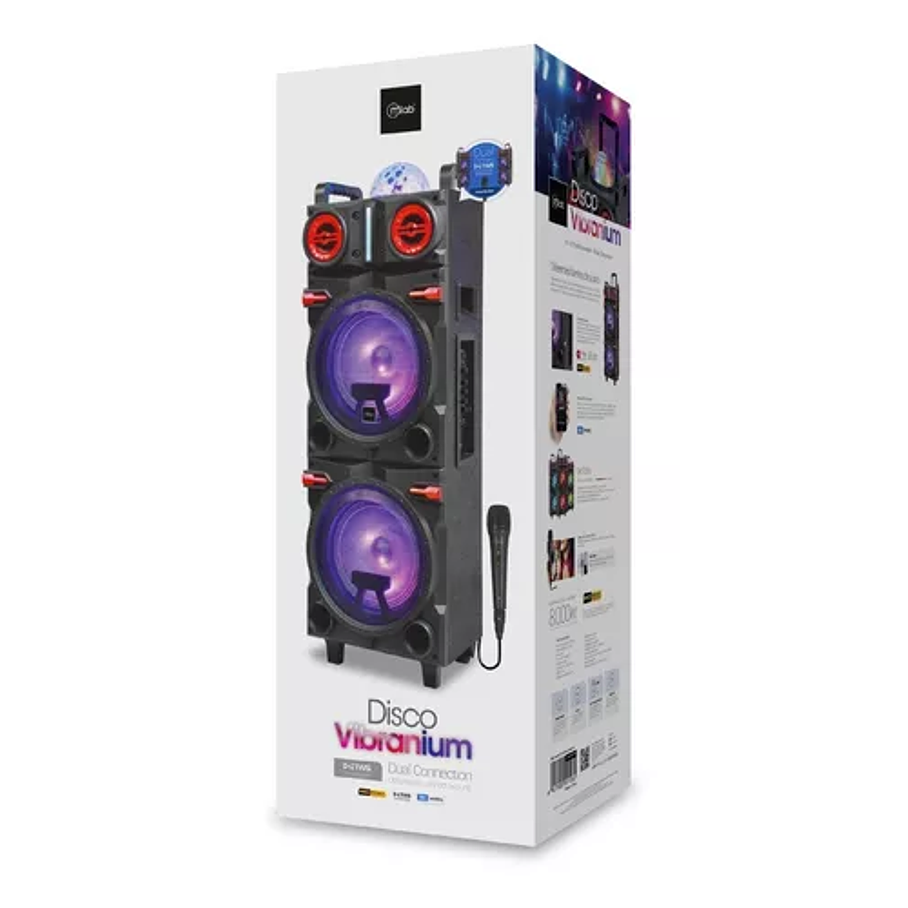 Parlante Bluetooth Microlab Disco Vibranium 8000w Mod 9106 Agregar a favoritos 4