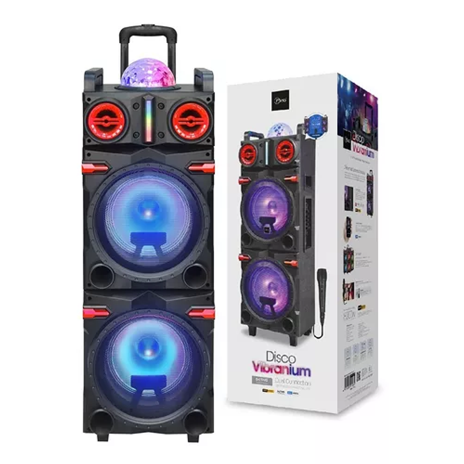 Parlante Bluetooth Microlab Disco Vibranium 8000w Mod 9106 Agregar a favoritos 5
