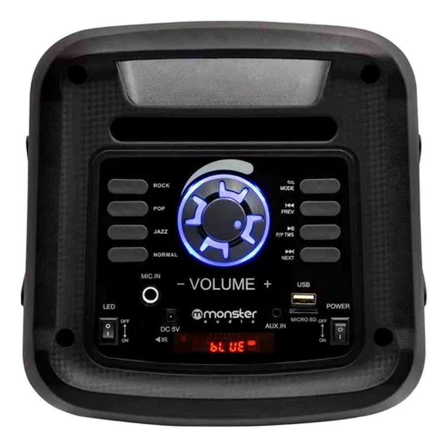 Parlante Karaoke Monster Audio 849bk 7000W RGB Doble 6