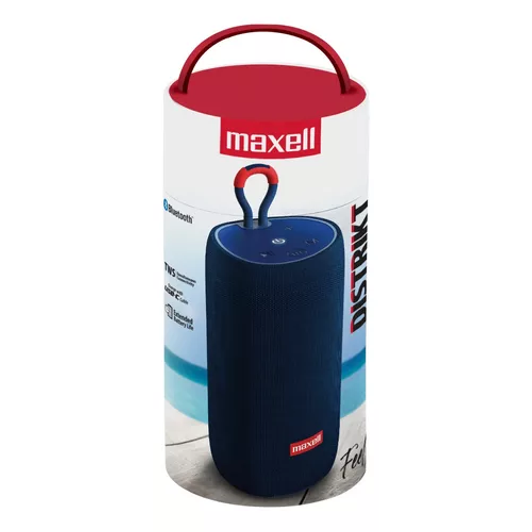 Parlante Bluetooth Maxell Distrikt Tws 7 Horas Azul 5