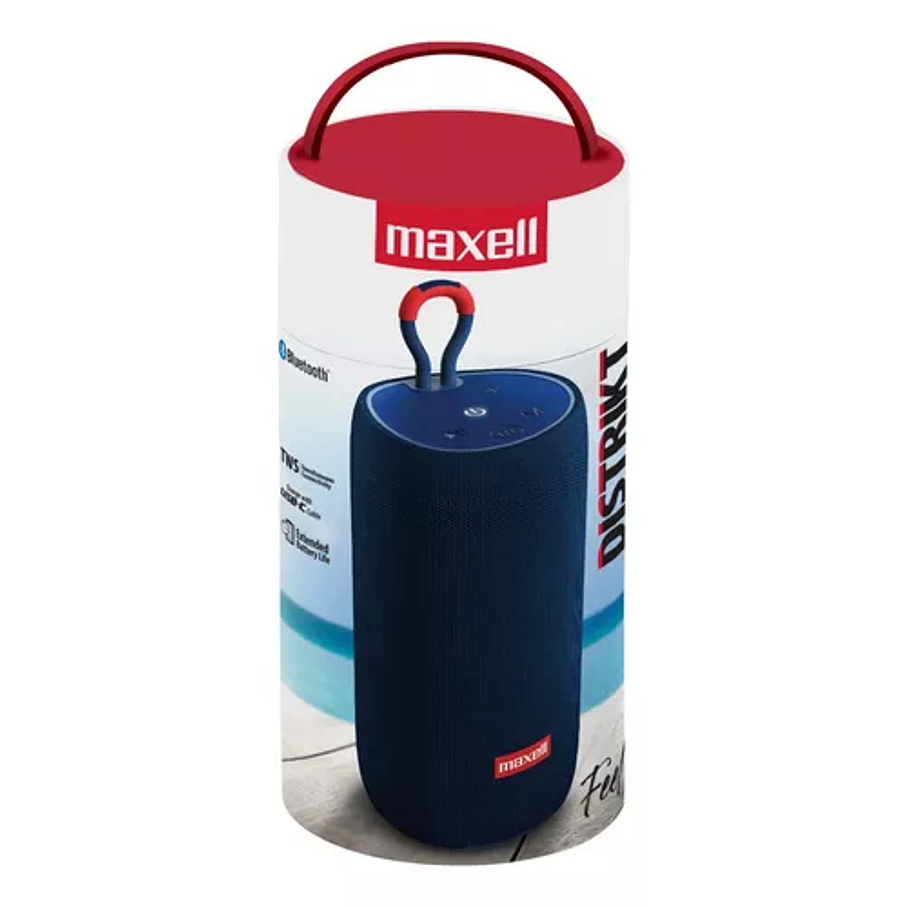 Parlante Bluetooth Maxell Distrikt Tws 7 Horas Azul 5