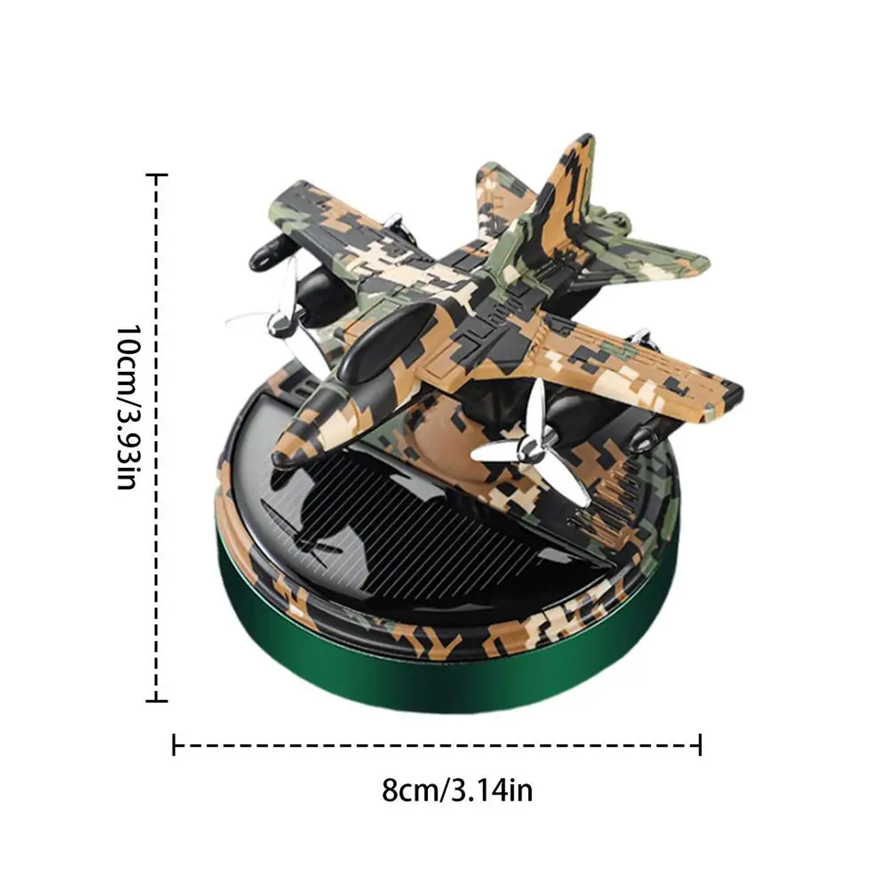 Aromatizador Para Auto con Carga Solar Avion  2