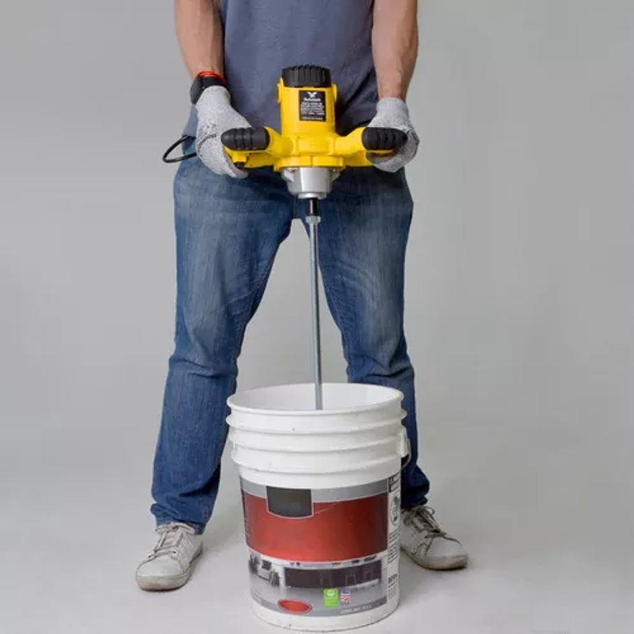 Mezclador Eléctrico De Cemento Y Pintura 120mm 1200w 59 Cm 3