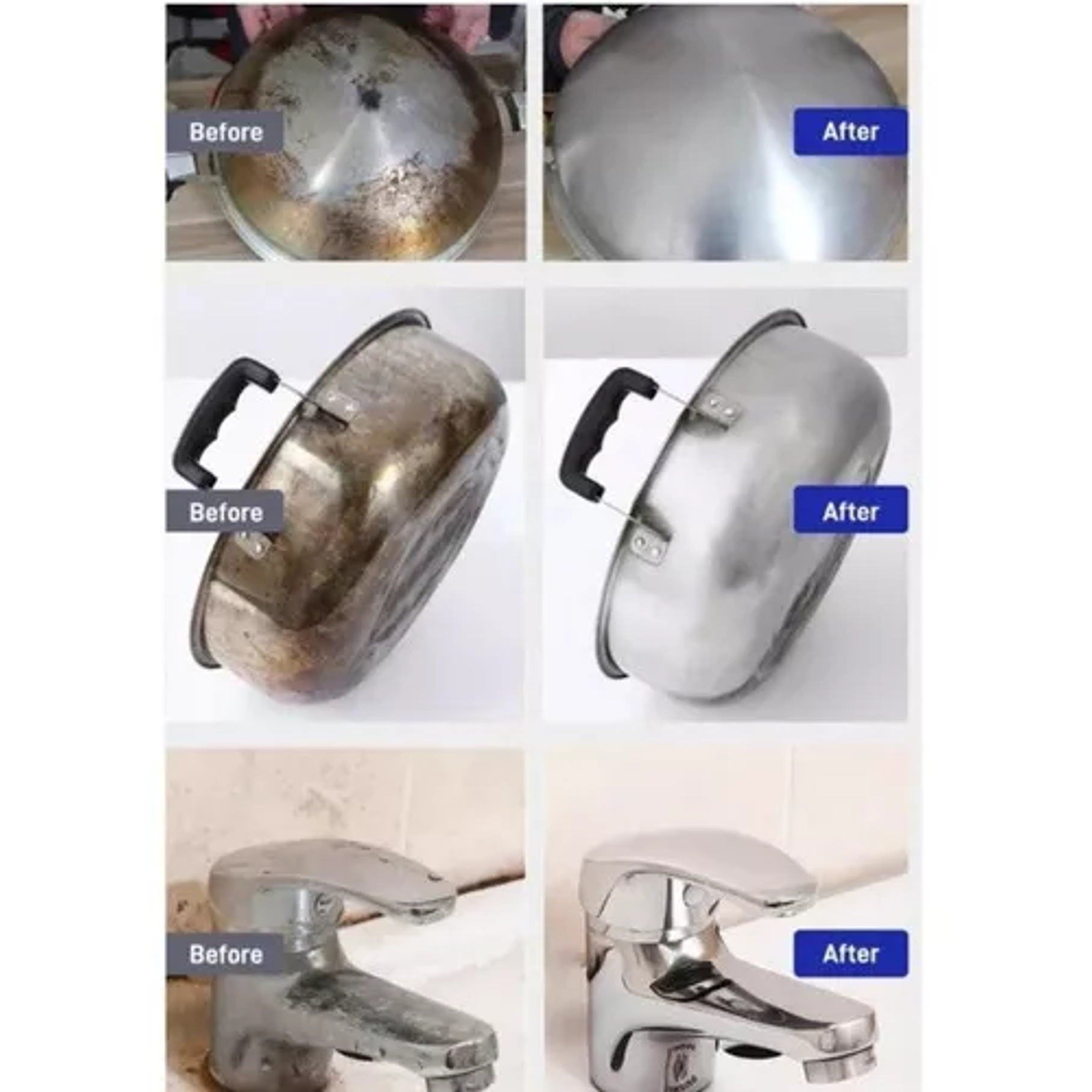 Limpia Ollas De 500gr Potente Pasta Limpiadora Acero Cocina 5