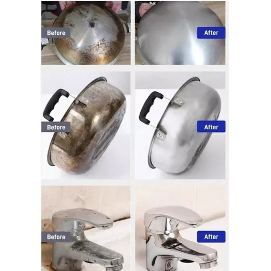 Limpia Ollas De 500gr Potente Pasta Limpiadora Acero Cocina 5